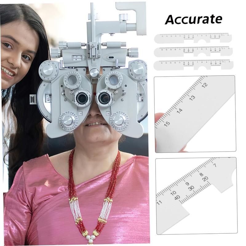 Alipis Ergonomic Eye Measurement Gauge Optometrist's Pd Ruler Portable for