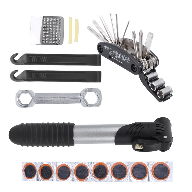 Bike Tools Kits MultiFunction Bike Tire Repairing Tool Essential Cycling