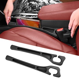 7F Car Seat Gap Filler, Organiser Between Seat and Centre Console, Universal Car Accessories, Fit SUV Truck Storage Black