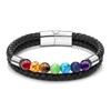 Zysta Natural Crystals Chakra Bracelet Womens 7 Chakra Crystal Stone