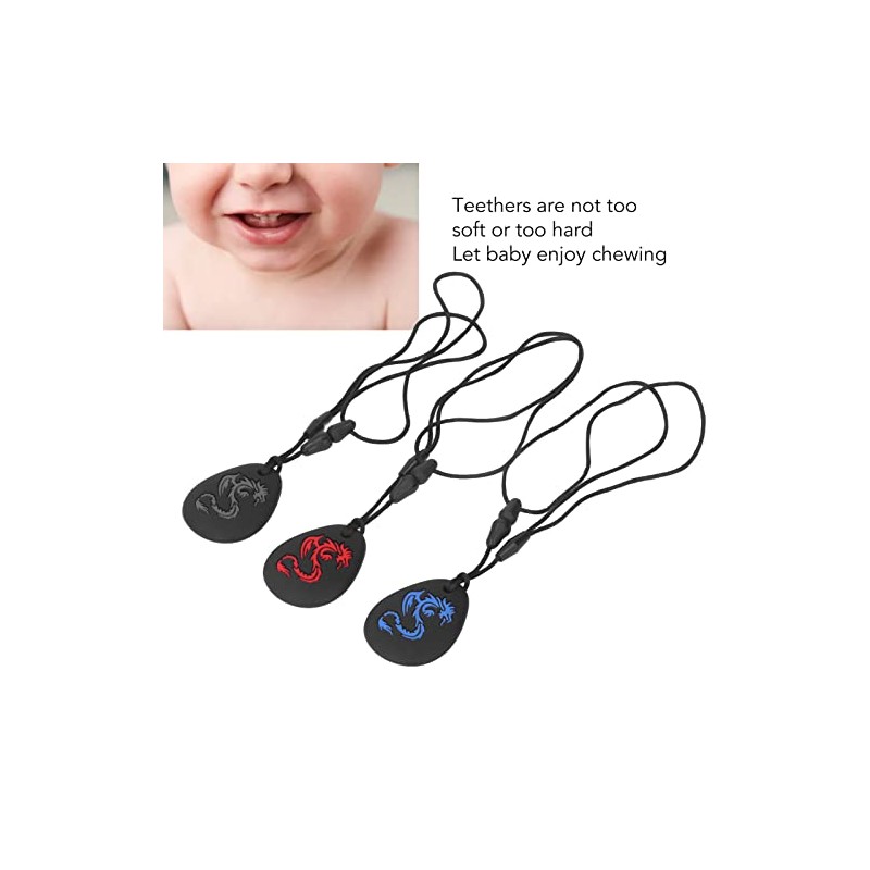 3 Piezas de Collar de Dentición para Bebés, Collar de