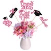 12 PCS 2025 Graduation Centerpiece Sticks Diploma Grad Cap Class