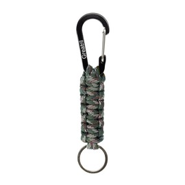 GREATRIL Key Chain Carabiner – Paracord Carabiner Hook Key Chain Short for Work Car Key Bottle Camping Hiking Boys/Girls/Men/Women, Camouflage