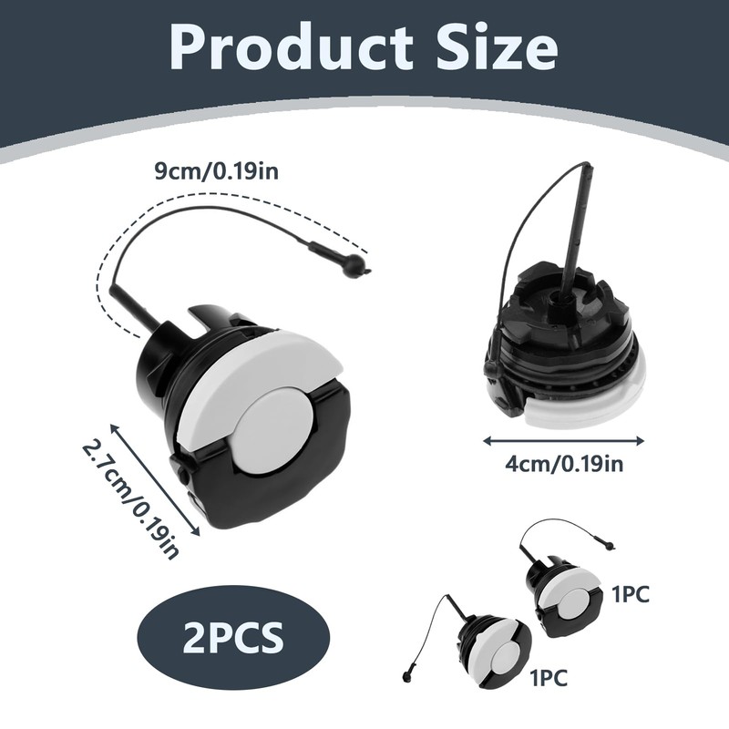 Fuel Cap and Oil Cap for Stihl Chainsaw Set Fuel