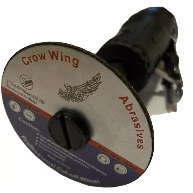 Crow Wing Abrasives 3” Metal Cut-off Wheels Disc (5 Pack)
