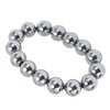 14mm Terahertz Stone Bracelet Promote Circulation Round Beads Chian Bracelet