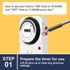 iPower 24 Hour Plug-in Mechanical Timer, Timer for Electrical Outlets