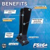 OrthoSleeve FS6+ Foot & Calf Compression Sleeve Men/Women, Natural Medium