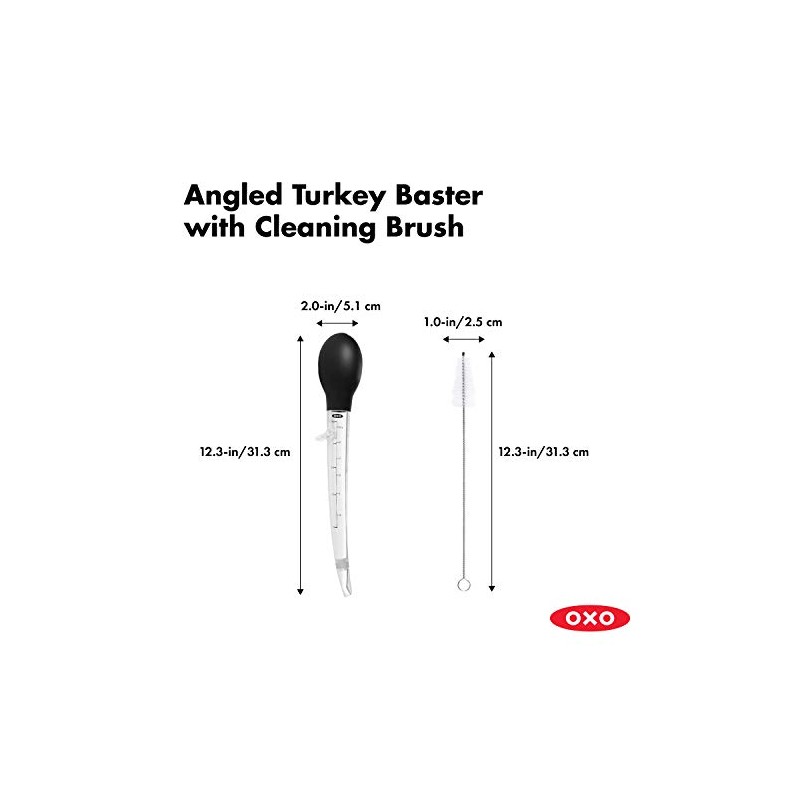 OXO Good Grips Angled Turkey Baster with Cleaning Brush