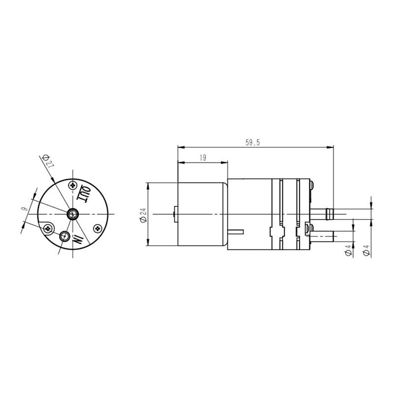 Kamoer KVP04 small vacuum pump 12V micro air pump brushless