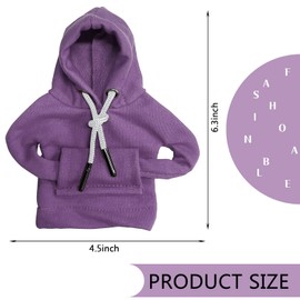 vvag Gear Shift Hoodie, Hoodie Car Gear Shift Cover, Car Shift Knob Hoodie, Automotive Interior Accessories, Universal Fit Knob Cover Gift (Purple)