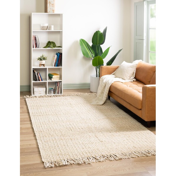 Unique Loom Chunky Jute Collection Area Rug (3' 1" x