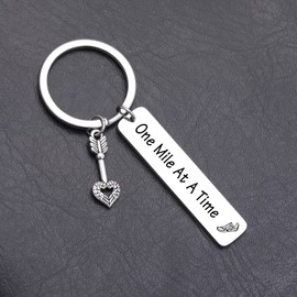 Running Friend Gift Outdoor Gift Adventure Gift Runner Gift Trainer Gift Running Jewelry Training Fitness Keychain Cross Country Keychain Exercise Keychain Marathon Keychain