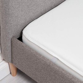 Proheeder Single Bed Mattress Protector - Single Mattress Cover Crafted from Cotton, Waterproof Single Bed Sheet, Anti Allergy & Washable Breathable with Corner Elastic Straps | (White, 190 x 90 cm)