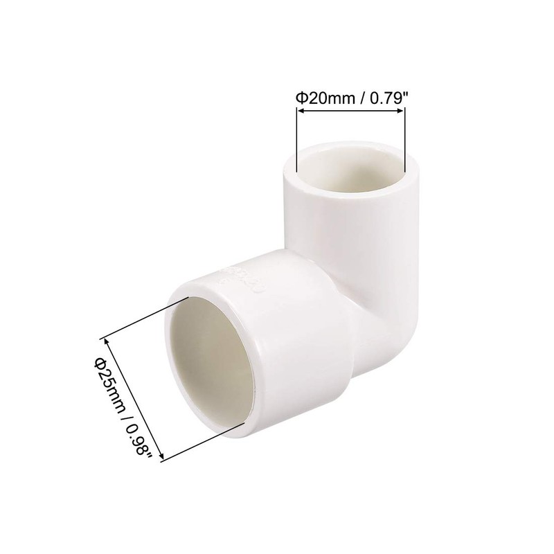 sourcing map PVC Pipe Fitting 90 Degree Elbow Schedule 40