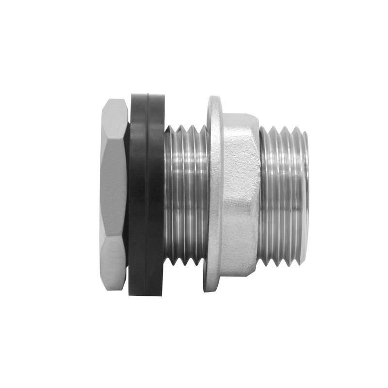 Fitvell Stainless Steel Garden Hose Bulkhead Water Tank Fitting 3/4"