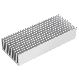Aluminum Heatsink 100 x 40 x 20mm/ 3.94x1.57x0.79 inch Heat Sink Chipset Diffusion Cooling Fin Comb Heat Sinks Cooler for LED Peltier Thermal Module Tec1-12706 High Power Amplifi 1Pcs