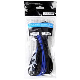 Silverstone Sleeved Extension Power Supply Cable with 1 x Motherboard 24 Pin Connector (PP07-MBBA)