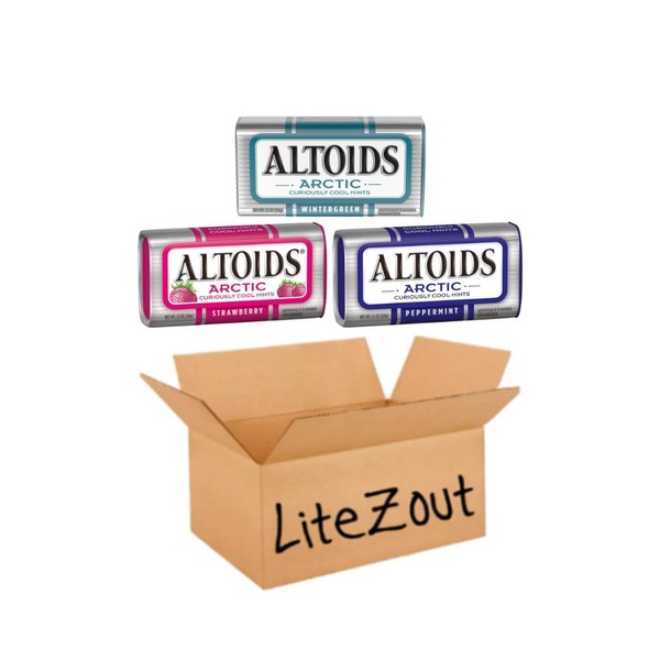 Assorted Mints Variety Pack -3 Pack of Wintergreen, Strawberry, Peppermint