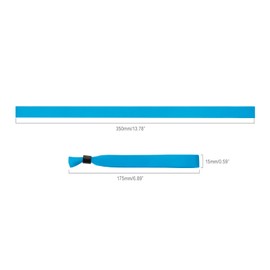 Wristrenyi Cloth Wristbands For Events-100 Pack WaterBlue Fabric Bracelets Wrist Bands for Concerts Festival Admission Party