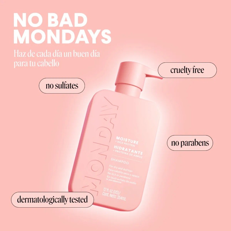 Monday Moisture Shampoo Cabello Hidratante 354ml