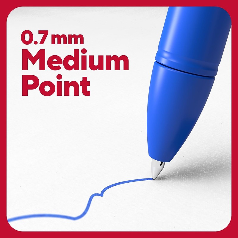 TRU RED Gel Stick Pens, Medium Point 0.7mm, Assorted Ink