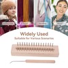 Beufee Wooden Knitting Loom with Elbow Crochet Hook Rectangular Hand