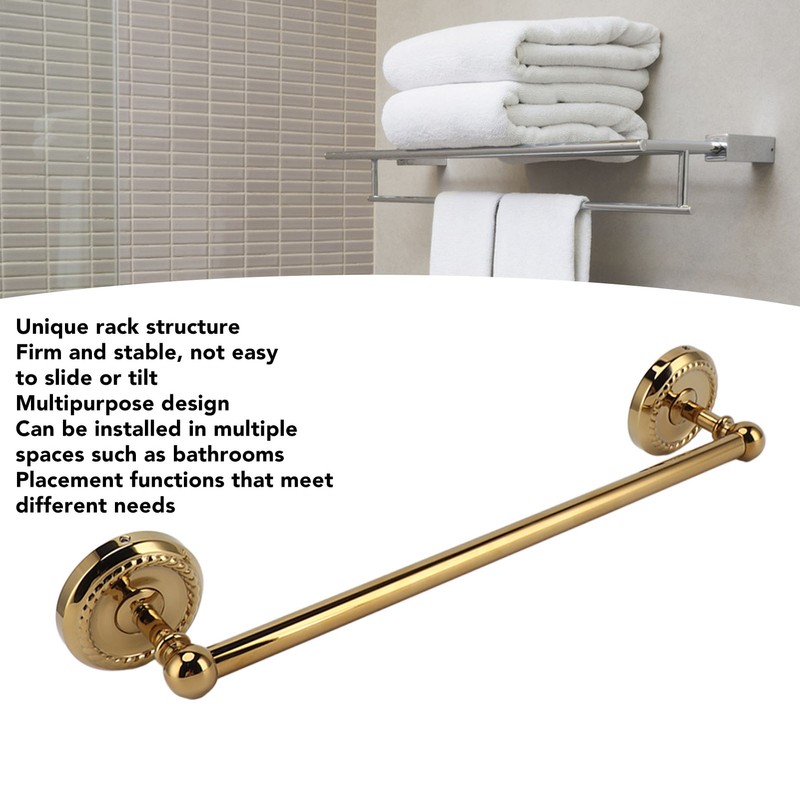 All Copper Bathroom Towel Bar European Style Wall Mounted Towel