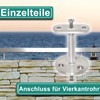 PRIOstahl Handrail Holder Handrail Support Wall Bracket Handrail Support -