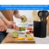 KOOK TIME Kitchen Utensil Holder with Removable Spoon Rest -