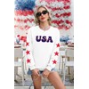 KIDDAD USA Sweatshirts for Women: American Flag Patch Sweatshirt 4th