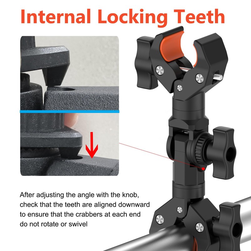UNSTINCER Double Super Clamp, Stable Magic Arm Mount Bracket for