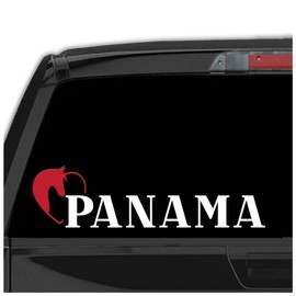 Western Panama Decal Stickers para Carros Calcomanias para Autos Panama Decal for Cars and Trucks Latin Heritage (4" x 16")