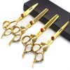 Gold 6/78/9 Inch Professional Haircut Scissors, Multifunctional Haircut Scissors Set