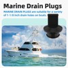 Sxkxm PP-118-DP Boat Drain Plug, Replacement for T-H Marine F/1-1/8
