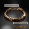 Fly Style Byzantine Byzantine Chain Gold Stainless Steel Men's Necklace