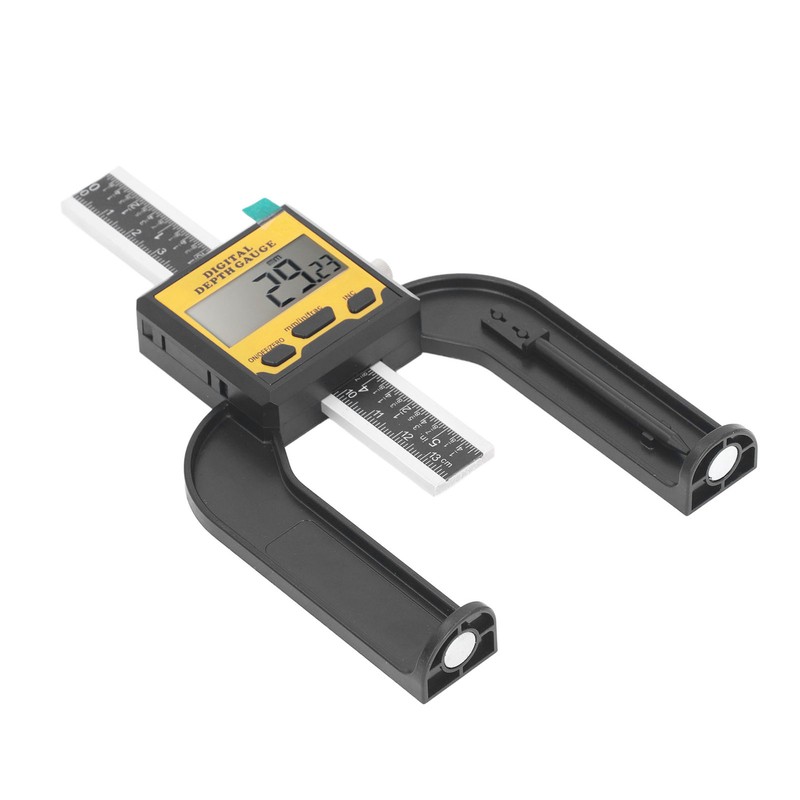 Digital Depth Gauge 0.01mm Resolution Woodworking Height and Depth Measurement
