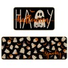 xuujdoppwul Happy Halloween Kitchen Rugs Set of 2,Spooky Ghost Kitchen