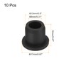 MECCANIXITY High Temp Silicone Plug Mount Dia 13mm/0.5" t Shaped