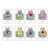 Texben 6 Mandiles Para Cocina Sublimados Lotería Mexicana