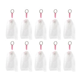 UUYYEO 10 Pcs Bubble Soap Foaming Net Pouch Shower Soap Saver Bag Mesh Soap Drawstring Bag Bar Soap Holder Drying Bags for Body Face Cleaning