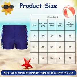 Aomig Boys Swimming Trunks, Boy's Swim Trunks with Elasticated Waist, Kids Cute Dots Beach Shorts, Children Elasticated Waist Navy Blue Beach Swimming Trunks(10 Yards)