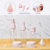 chongning Travel Bottles for Toiletries, 8 PCS Transparent Travel Bottles