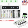 EBL 8 Slots LCD Rechargeable Battery Charger For Ni-MH Ni-Cd