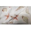 Benson Mills Printed Fabric Tablecloth 60"x84" Oval (6-8 people) SEALIFE,SEASHELS,SEASIDE,BM
