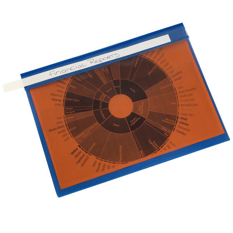 A4 Report Files Assorted Colours Clear View Presentation Folders -