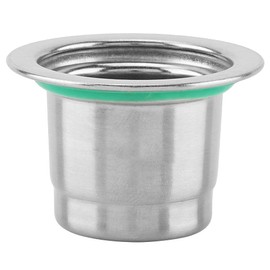 Fdit Cápsula de café reutilizable recargable compatible con máquina de café nespresso de acero inoxidable