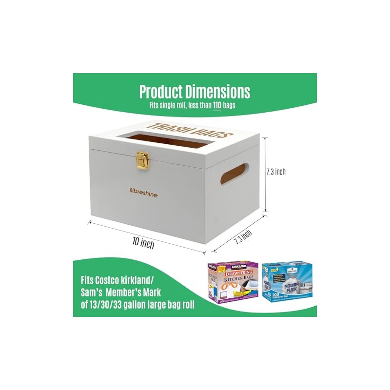 Libreshine Extra Large Trash Bag Holder Dispenser, Garbage Bag Dispenser