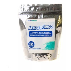 Todo Kleen Ácido Bórico - 12 Bolsas Con 250 Gr. C/u
