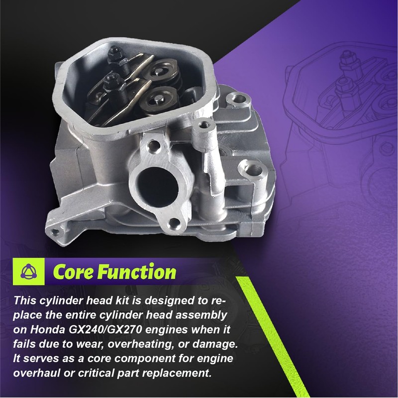Cylinder Head for Honda GX240 GX270 8-9HP Engine
